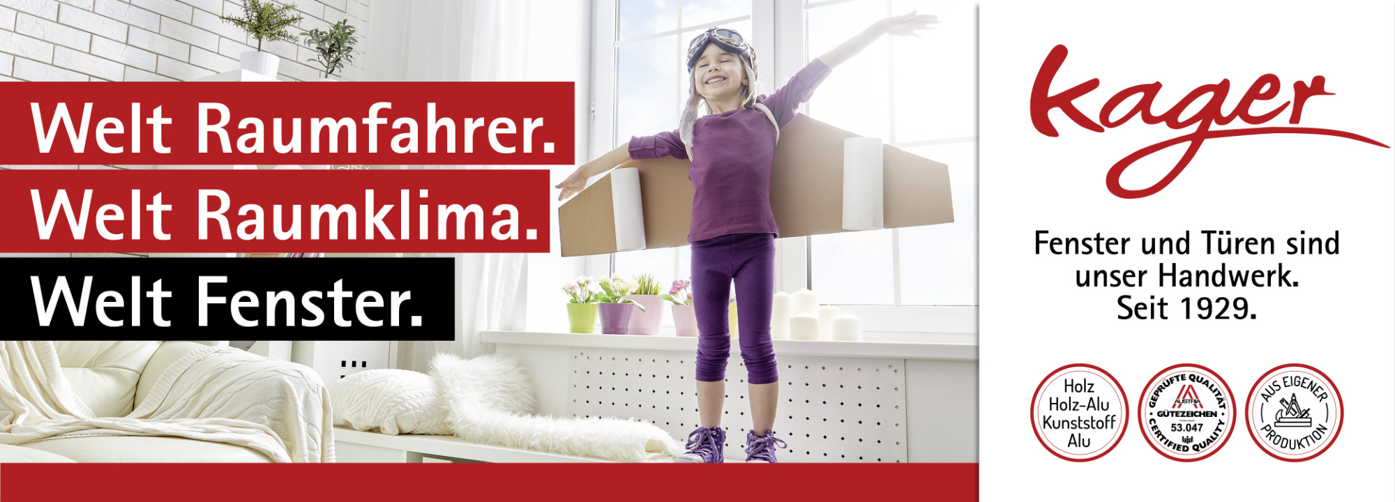 Traum Pilot. Traum Aussicht. Traum Fenster.